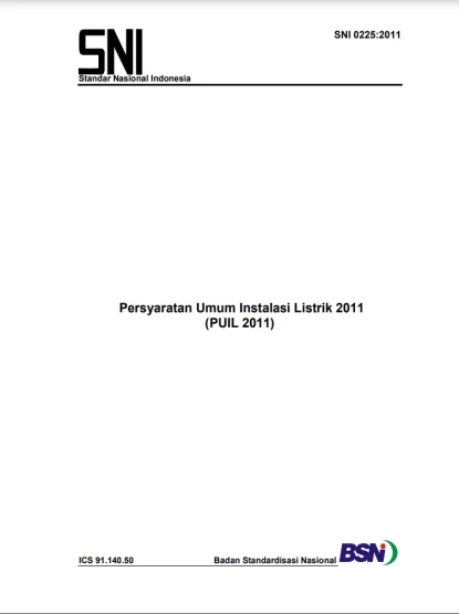 Persyaratan Umum Instalasi Listrik 2011 (PUIL 2011)